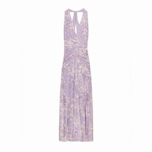 NWT Zara Printed Tulle Maxi Dress